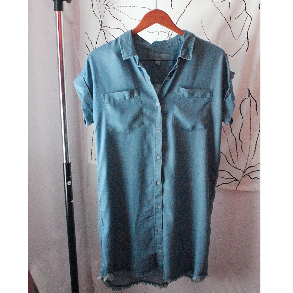 Thread+Supply Denim Jean Raw-hem Dress.